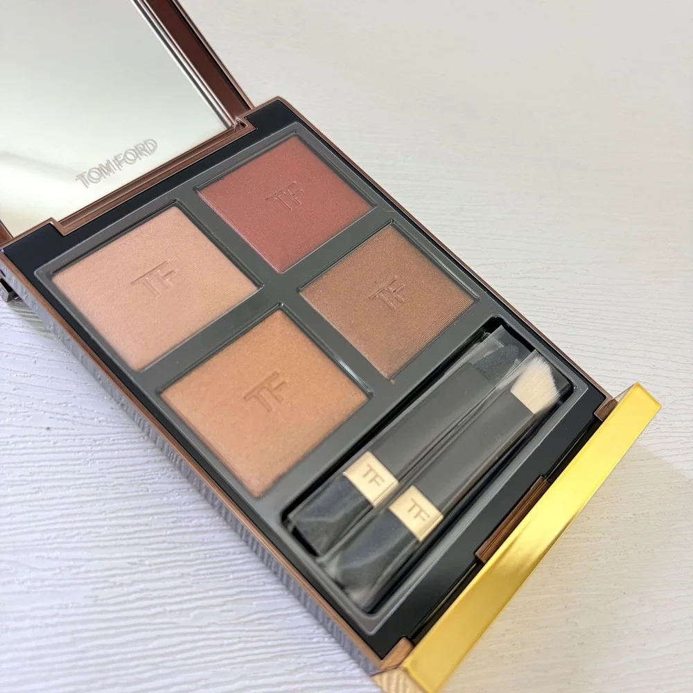Tom‎ Ford Eye Color Quad Cognac Rose Eyeshadow Palette*NEW Case Has Light Scuffs